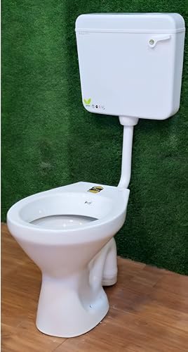 Image of Clay Plus Cermic One Piece SIlverside Western Floor Mounted European English Toilet /Commode /European Commode Square With Soft Close Seat Cover For Toilets, Home, Bathoom