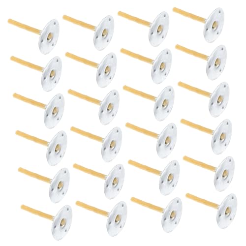 100 piezas Mechas para Velas Preenceradas con Base Metálica miniatura 6