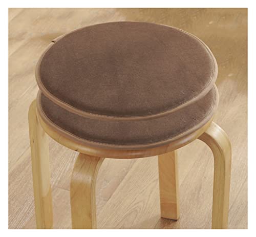 Cojines de asiento redondos de 40 cm con lazos, pack de 4 almohadillas cómodas para taburetes 2