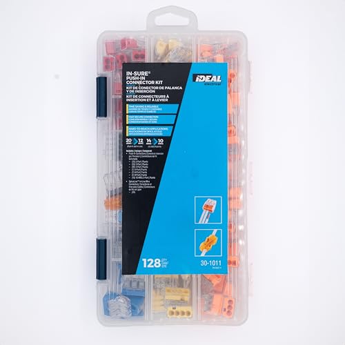 Ideal Electrical 30-1011 InSure 128 pc 12 AWG Push in Kit