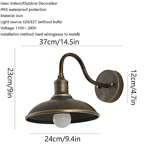 Lámpara de pared de tornillo E27 para iluminar pasillos oscuros con estilo retro 3