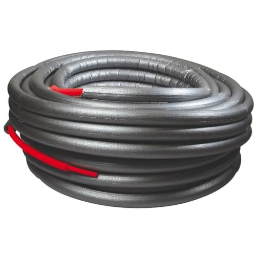 Tube PER prégainé pré-isolé - Ø 16 X 20 - couleur de la gaine : Rouge - Lg de la couronne : 50...