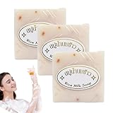 Rice Milk Soap Thailand Reismilchseife Handgemachte Seife,Mild and Non-irritating,Soap Für...