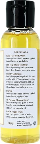 Image of Claya Rosemary Liquid Castile Soap, 2 Pack of 2 fl oz