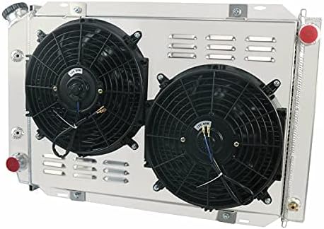 Miniatura 2 de EGINCOOLER Radiador de aluminio de 4 filas para Ford Mustang LX GT SVT 5.0L 2.3l V8 todos los radiadores de aluminio+cubierta + ventilador+relé 1980