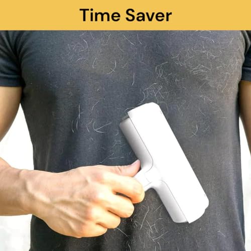 Image of Pet Hair Remover Roller Dog & Cat Fur Remover with Self-Cleaning Base - Reusable Upgraded Animal Fur Removal Tool Cat Dog Hair Remover for Furniture, Couch, Carpet, Clothing and Bedding