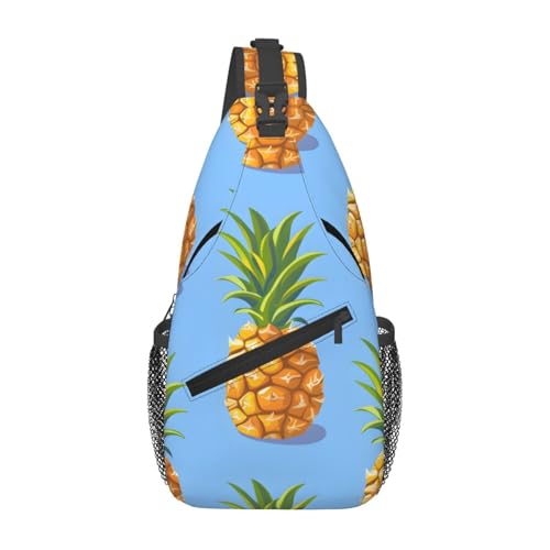 Bolso Sling Ligero con Estampado de Piñas para Viaje miniatura 1