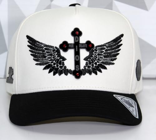 Dios por Delante Gorras/Gorras Belicas/Mexico Hats/Color Natural Baige