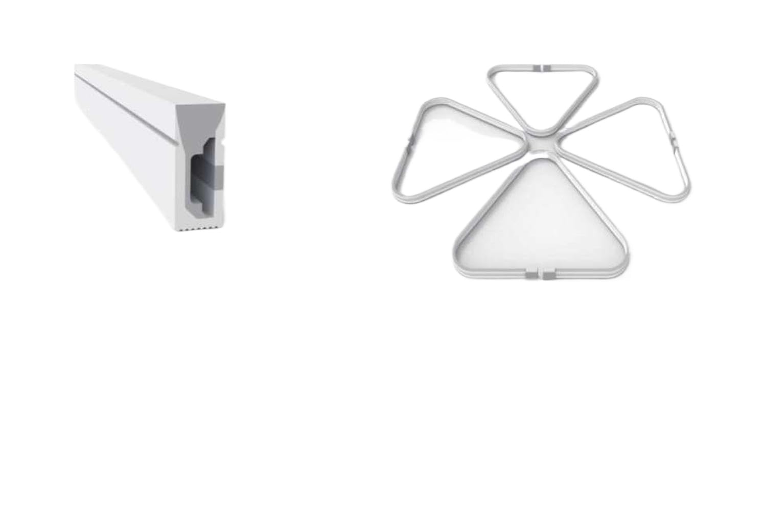 Tira de píxeles LED 04 mm x 10 mm Tipo neón 120 LED M 40 píxeles M DC12V WS2811 Tubo de neón de silicona esmerilado impermeable