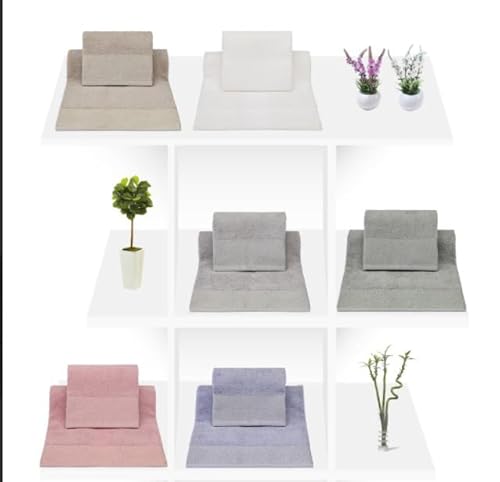 Russo Tessuti Set Asciugamani Viso Ospite 1+1 Vingi 100% Cotone Inserti Lurex Cloè Arredo Bagno Medio Blu