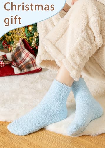 Warm & Cozy Gifts for Women, Fluffy Fuzzy Sock, Plush Sleeping Slipper Socks - Soft Warm Fabric