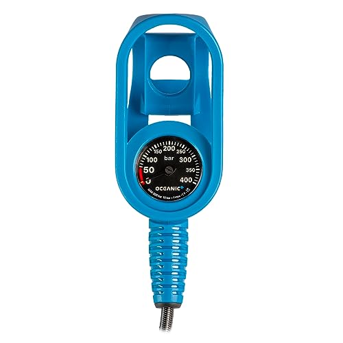 OCEANIC+ Console with Pressure Gauge | Secure Your Apple Watch Ultra Next to a Tank Pressure Gauge | Bar Version | Submersible | Hose Included