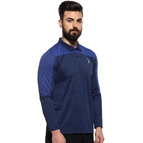 Image of CAHOOT Men's Solid Grey Dri Fit Full Sleeve Activewear T Shirt Regular Fit for Casual Wear