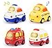 WolinTek 4pcs Auto Giocattolo Macchinine, Wheels Set Macchinine, Auto da Corsa, Mini Tirare Indietro Autos, Veicoli Regalo per Bambini