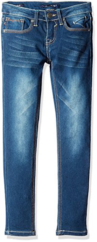 Vigoss Girls' Little 5 Pocket Skinny Jean, Blueberry Cream, 6