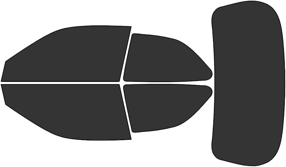Rvinyl Window Tint Kit Compatible with Honda Civic 1996-2000 Hatchback - Black 20% - Single Ply No Bubble Film - Do it Yourself Vehicle Complete Precut Kit