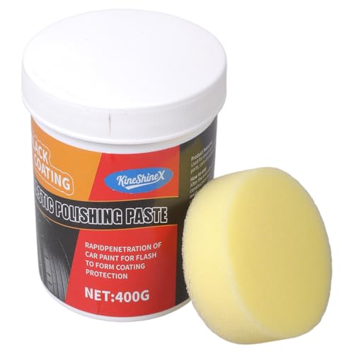 Zeizafa Reparación De Automóviles 300g Esmalte Negro para Eliminación Rayones del Automóvil Cuidado Neumáticos Y Restauración del Tablero Interior Crema Reparadora Resistente A La