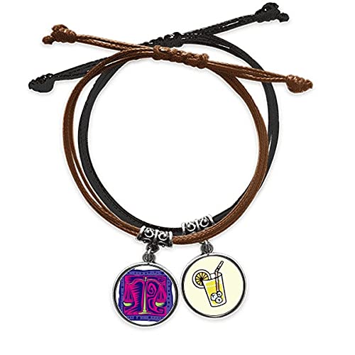 Bracelet Constellation Balance en cuir : le cadeau idéal avec gravure astro élégante