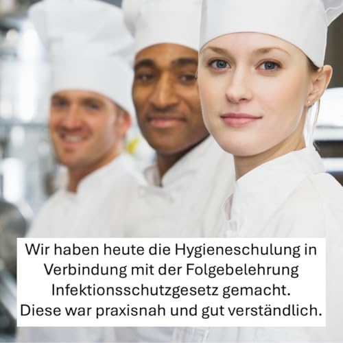 Kombi-Schulungs Video, Hygieneschulung gemäß 852/2004 und Folgebelehrung Infektionsschutzgesetz. Schulung auf Deutsch inkl. ausfüllbare Zertifikate