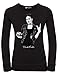 Damen-Sweatshirt Frida Kahlo Offizieller Rock-Stil, Casual, Schwarz XL