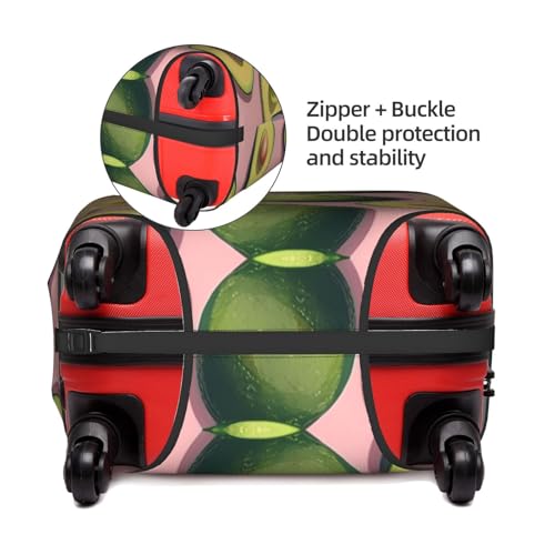 Many Avocado Images Tsa Approved Luggage Cover For 18-32 Inch Suitcases Scratch-Resistant Stretch Luggage Cover4
