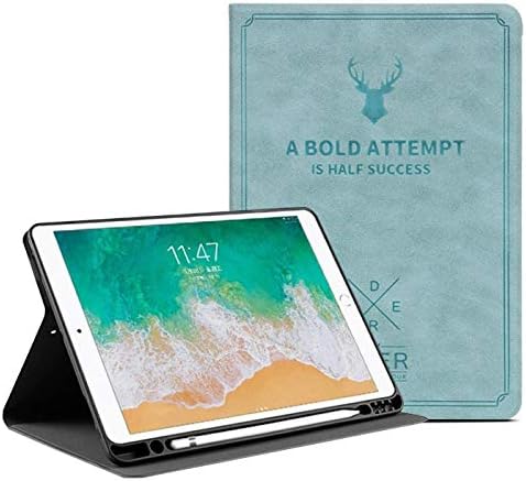 MOCA Compatible Smart flip Cover case for Apple New ipad 9.7 inch 2017 2018 iPad 5th 6th Generation A1893 A1954 A1822 A1823 Air 2 1 flip case Cover, Aqua Blue (F674)