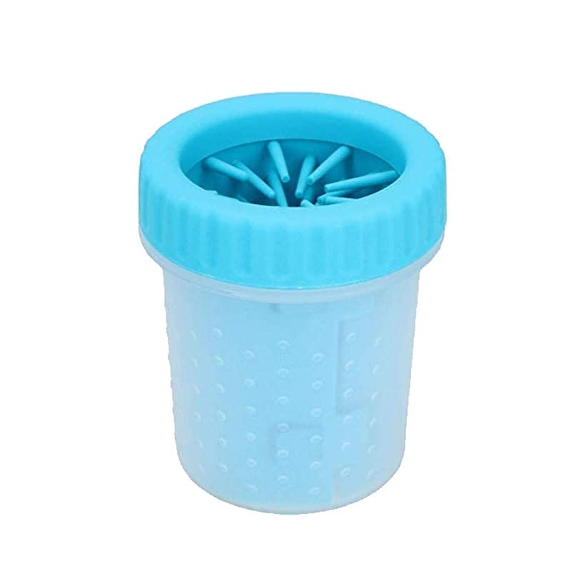 GIFTEO Dog Paw Cleaner,l Pet Feet Washer, Muddy Paw Washer with Super Soft Bristles for Dogs Grooming - Small Size