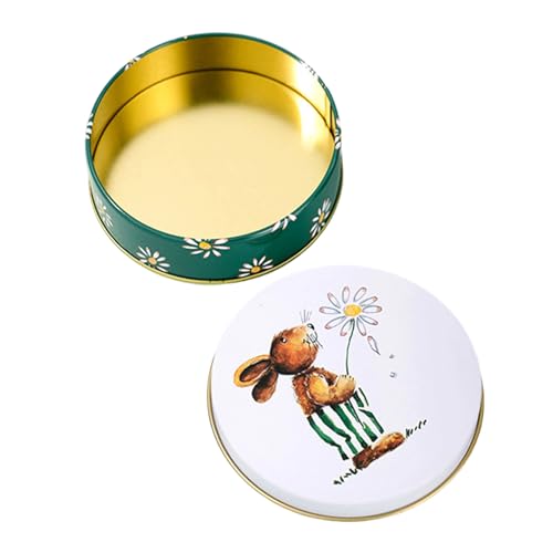 de regalo para caramelos – Organizador de lata con tema de conejo de Pascua – Paquetes para dulces de Pascua – Para comida amigos estudiantes adultos niños hombres mujeres casa escuela