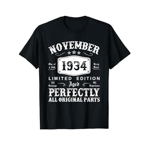 Noviembre 1934 90 Años Cumpleaños Hombre Fabricado En 1934 Camiseta