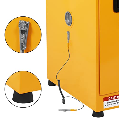Image of Garvee 18 in x 18 in x 35 in Flammable Cabinet, Hazardous Storage Cabinet Adjustable Shelf Flammable Storage Cabinet