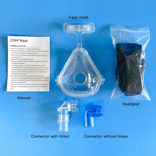 Cpap Masks Full Face (Large) With Headgear,Comfortable And Reusable Sleep Mask For Various Cpap Machines, Includes Silicone Seal, Large Full Face Mask For Improved Comfort And Fit #TOP4