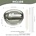 Replacement Leak Proof Tumbler FLIP Lid With Straw - Fit For Stanley ProTour Quencher and Quencher H2.0 20oz,30oz Tumbler (Shale, 20oz and 30oz)