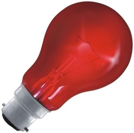 Eveready GLS Bulb - Fire Glow Red - 60w Bayonet Cap B22