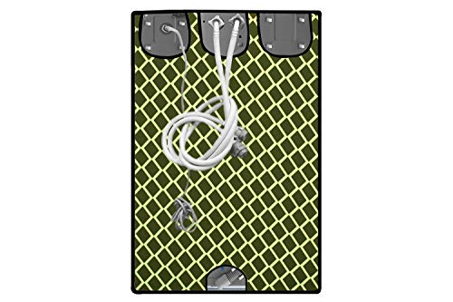 Image of Stylista Washing Machine Cover Compatible for IFB 6.5 Kg Fully-Automatic Front Loading Elena ZX Argyle Pattern Olive Green