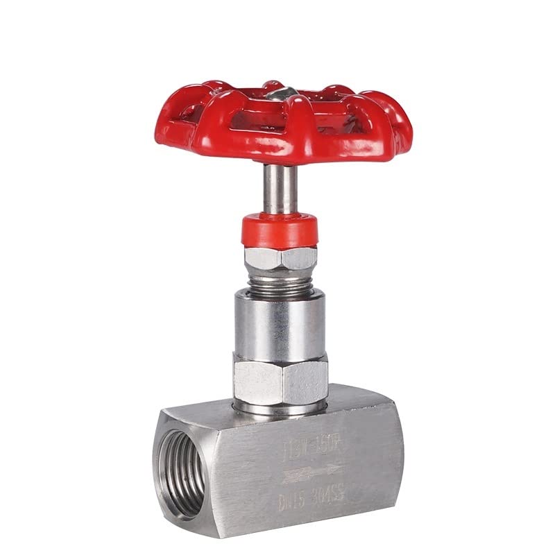 Válvula de aguja 3/8 J13W-160P en acero inoxidable 304 con rosca hembra de alta presión
