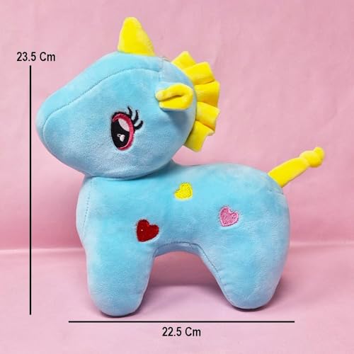 Image of NATKHAT Unicorn Plush Toy | Adorable and Magical Stuffed Animal for Kids and Unicorn Enthusiasts (Blue)