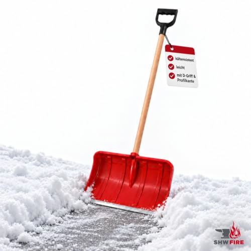 SHW-FIRE Schneeschieber Kunststoff 50 cm breit