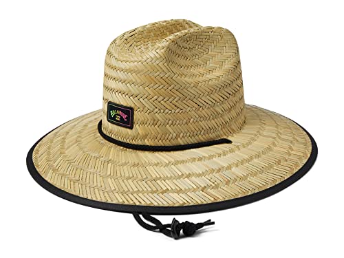 Billabong Chapéu de sol salva-vidas feminino com estampa Tides, Stealth, Tamanho Único