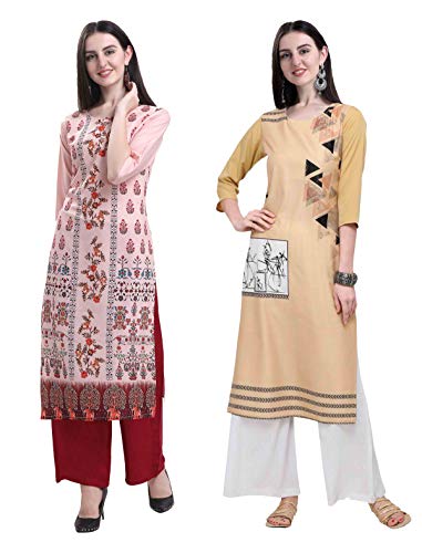 Image of Women's Crepe Straight Kurta