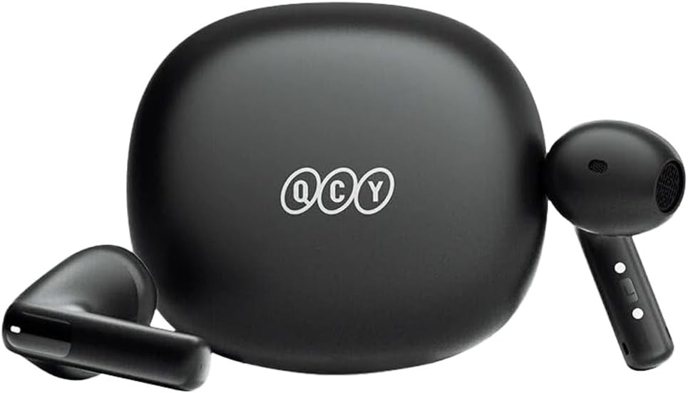 QCY AilyBuds E10 earbuds and charging case
