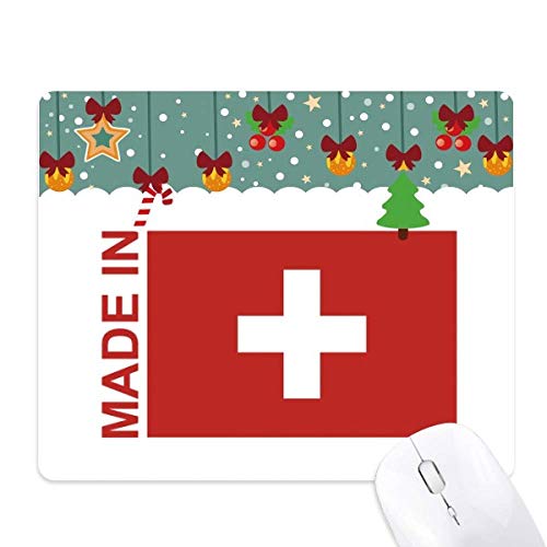 Tapis de Noël en caoutchouc suisse le cadeau de bureau idéal et utile