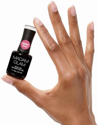 Madam Glam No Wipe Gel Top Coat | Infinite Shine | Clear