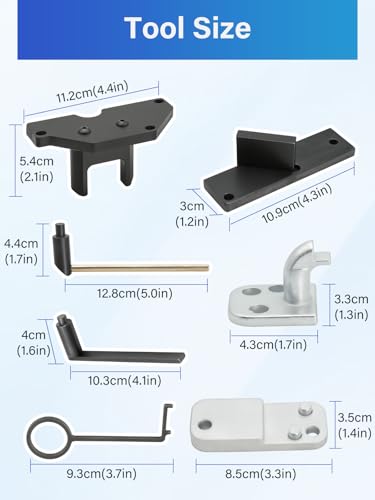 Wvoillty Motor Einstellwerkzeug, Zahnriemen Werkzeug Kompatibel mit Citroen, Peugeot, Opel, für 1.2 Vti (VVT) /GDI PureTech Benzin, 109-2C, 109-2D, 0109-2B, G-0109-2E