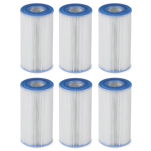 Intex Easy Set 18 Foot by 48 Inch Round Inflatable Above Ground Swimming Pool with Filter Pump, Ladder, Pool Cover, and 6 Pack Filter Cartridges, Blue - Thumbnail 3