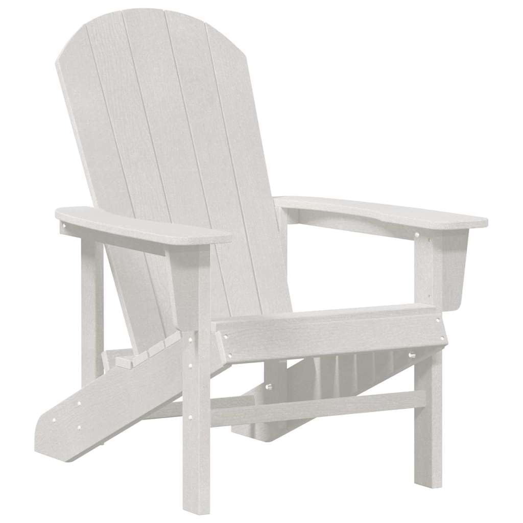 Adirondack Zewnętrzne trwałe plastikowe krzesło z płaskim podłokietnikiem i nachylonym oparciem do ogrodu lub na taras, solidna konstrukcja i łatwy montaż, wytrzymałe
