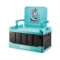 Numskull Fortnite 2-in-1 Toy Storage Box & Folding Chair - Gaming Accessory Organizer with lid and handles for Family Rooms, Official Fortnite Merchandise