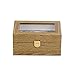 MYBOON 3 Fentes boîte de Montre en Bois Oreiller Amovible Montres Affichage conteneur étui à Bijoux, Porte-Montre, A