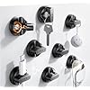 LISEN Magnetic Charging Cord Holder 8-Pack Charging Cord Organizer [1S Click-in], Easy Open Cable Holder with Strong Adhesive, Cable Management Clips Neatly for Nightstand, Desk, Home, Office, Car