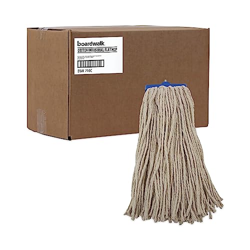 Boardwalk BWK716CCT 16 Oz. Cut-End Lie-Flat Cotton Wet Mop Head thumb #8
