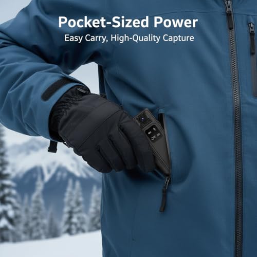 Caméra 2K stabilisée au format bodycam compacte d'ingénierie